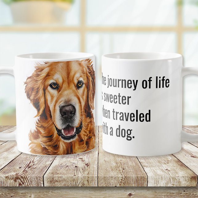 Caneca De Café Ouro Retriever Dog (Criador carregado)