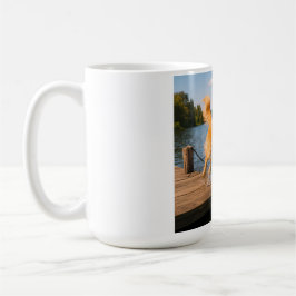 Caneca De Café Ouro Retriever Elegante Coffee Mug