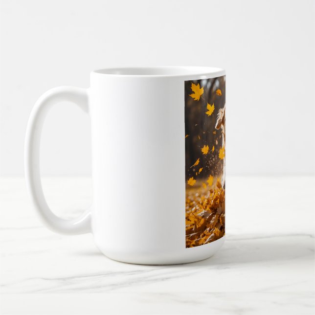 Caneca De Café Ouro Retriever Elegante Coffee Mug (Esquerda)
