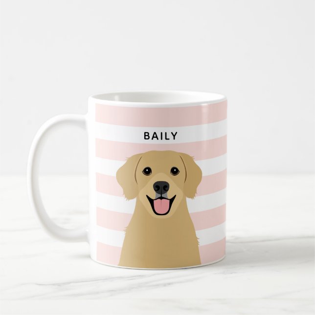 Caneca De Café Ouro Retriever Mugs (Esquerda)