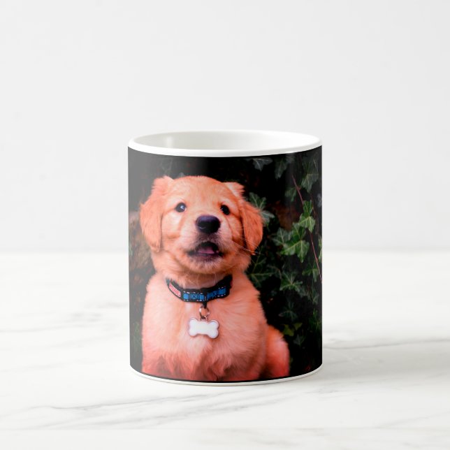 Caneca De Café Ouro Retriever Puppy (Centro)