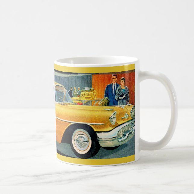 Caneca De Café ouro Rocket 88 Oldsmobile 1950s (Direita)