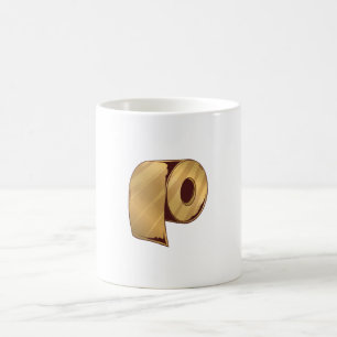 Caneca De Café Ouro Toilet Paper