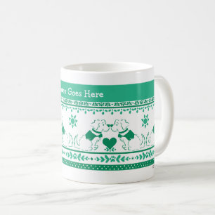 Caneca De Café Ouro Verde de Treinamento de Cachorro de Serviço G