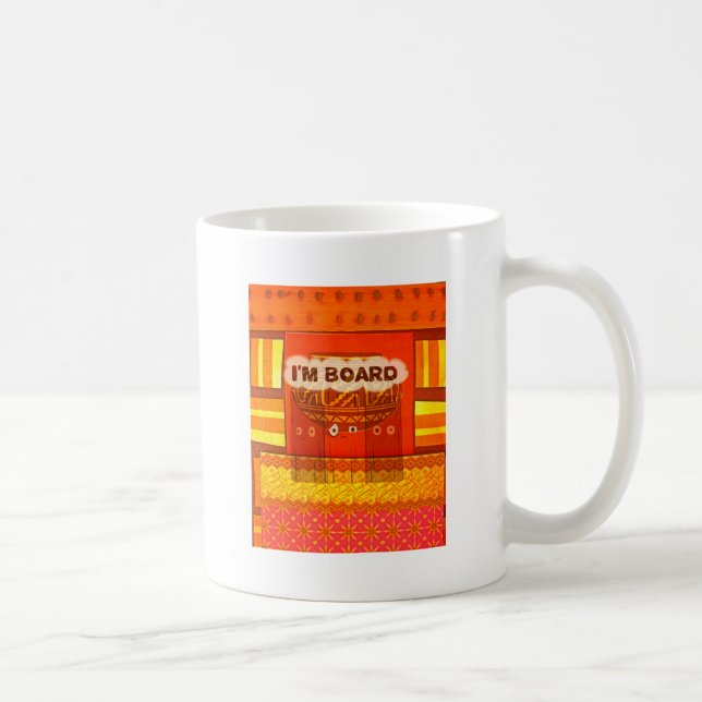 Caneca De Café Ouro Vermelho Africano Cores Tradicionais Funny Am (Direita)