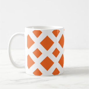 Caneca De Café Ouros Laranja em Branco
