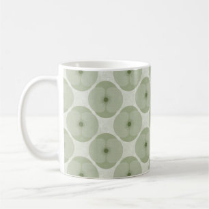 Caneca De Café Ousado Minimalista Floral Verde Texturizado Papoul