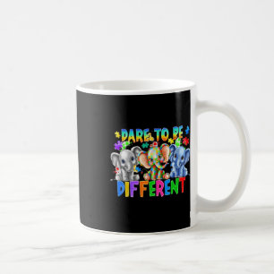 Caneca De Café Ouse Ser Diferente Elefante Fofo Conscientização d