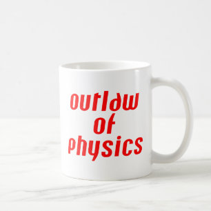 Caneca De Café Outlaw of Physics - Vermelho