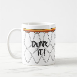 Caneca De Café outline_Dunk de Net_black da aro de basquetebol