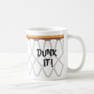 Caneca De Café outline_Dunk de Net_black da aro de basquetebol