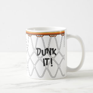 Caneca De Café outline_Dunk de Net_black da aro de basquetebol