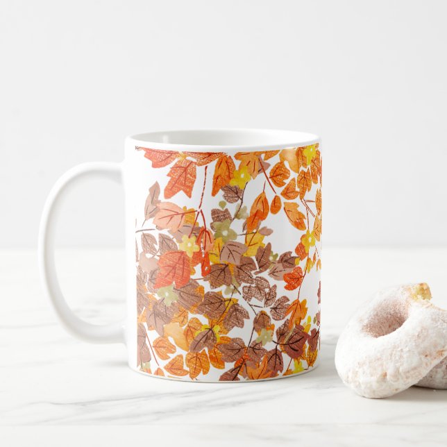 Caneca De Café Outono (Com Donut)