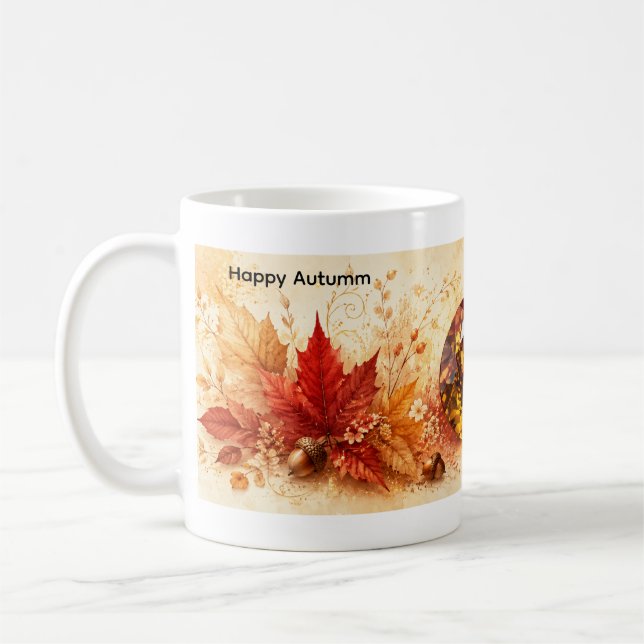 Caneca de Café Outono Aconchegante (Esquerda)