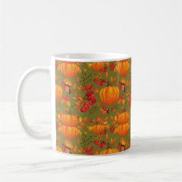 Caneca De Café Outono de Abóbora