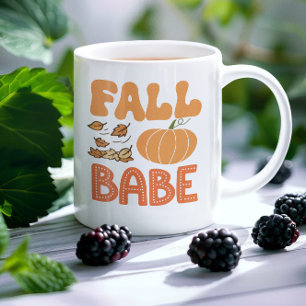 Caneca De Café Outono De Abóbora De Bata
