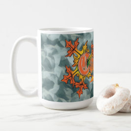 Caneca De Café Outono em Nova Iorque Catkileaks, Folhas, Queda de