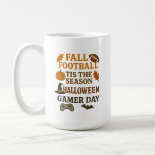 Caneca De Café Outono Futebol É A Temporada Dia De Gamer De Hallo