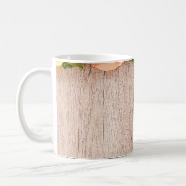 Caneca De Café Outono - laranja - amarelo (Esquerda)