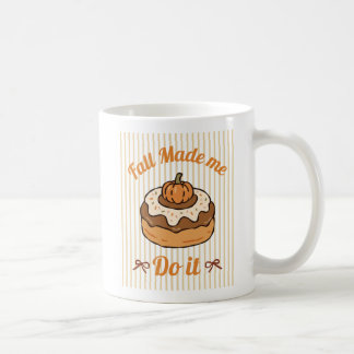 Caneca De Café Outono Me Fez Fazer Isso Engraçado Outono