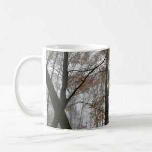 Caneca De Café Outono Nebuloso na Natureza de Outono da Pensilvân