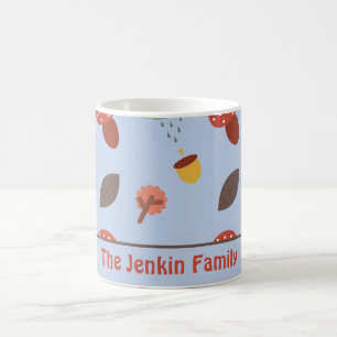 Caneca de Café Outono Personalizada