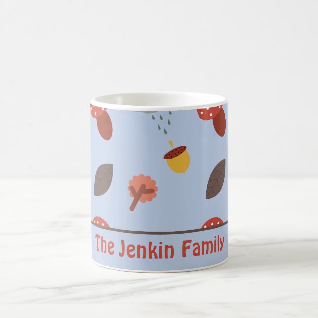 Caneca de Café Outono Personalizada (Centro)