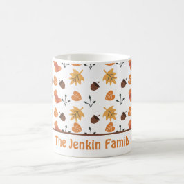 Caneca de Café Outono Personalizada