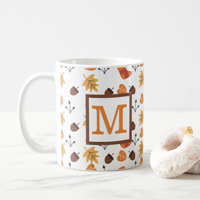 Caneca De Café Outono Personalizado (Com Donut)