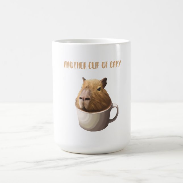 Caneca De Café Outra Taça de Capy com a Capybara Cute (Centro)