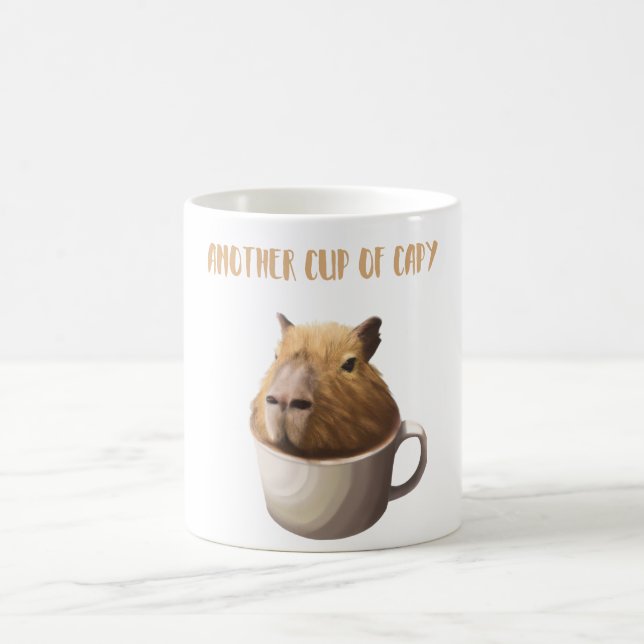 Caneca De Café Outra Taça de Capy com a Capybara Cute (Centro)