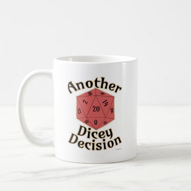 Caneca De Café Outro Jogo de Tabuleiro de Decisão Arriscada na Vi (Esquerda)