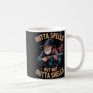 Caneca De Café Outta Spells But Not Outta Shells Wizard Fantasy M