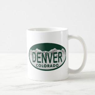 Caneca De Café Oval da licença de Denver