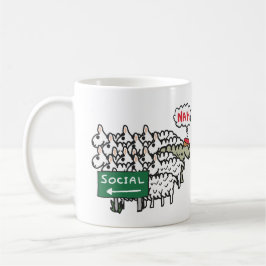 Caneca De Café Ovelha antissocial