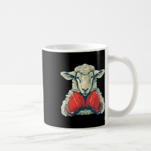 Caneca De Café Ovelha Boxer Com Luvas de Boxe Kickboxing Funny Bo