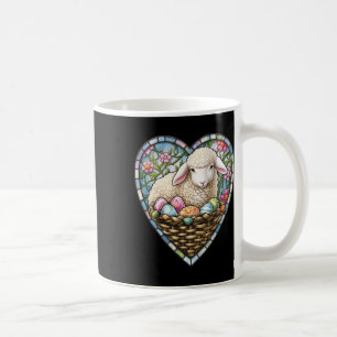 Caneca De Café Ovelha do Charme da Páscoa e Ovos da Páscoa em Cor