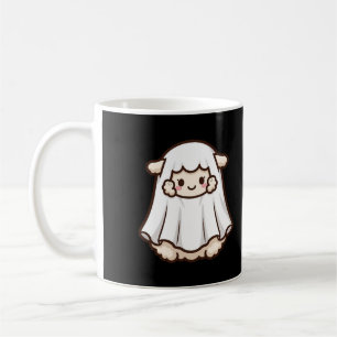 Caneca De Café Ovelha Fantasma Fofa de Halloween