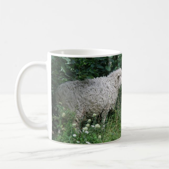 Caneca De Café Ovelhas Gananciosas Que Comem Mug (Esquerda)