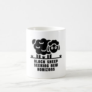 Caneca De Café Ovelhas negras em busca de novos horizontes