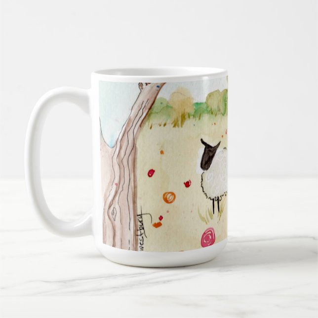 Caneca De Café Ovelhas no Prado (Esquerda)
