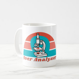 Caneca De Café Over Analyzer - Tecnologia de laboratório microscó