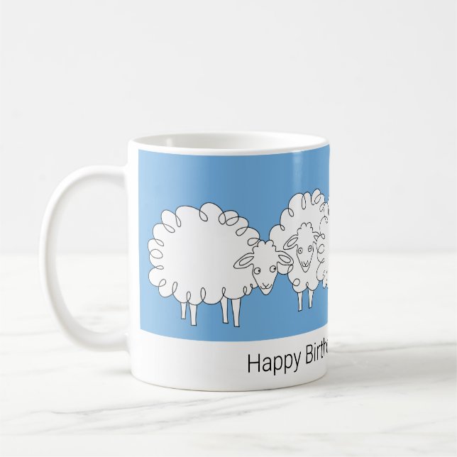 Caneca De Café Ovino Whimsical (Esquerda)
