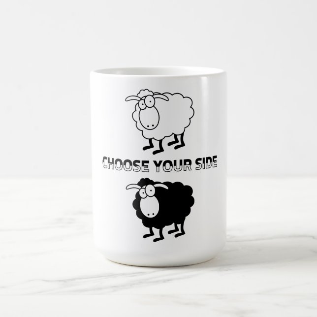 Caneca De Café Ovinos, negros e brancos (Centro)