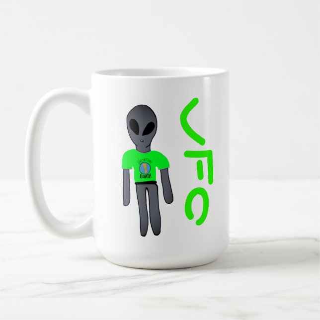 Caneca De Café ovni (Esquerda)