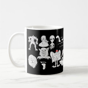 Caneca De Café OVNI, Alienígena, Pé Grande, Homem-Mãe, Dogman, Cr
