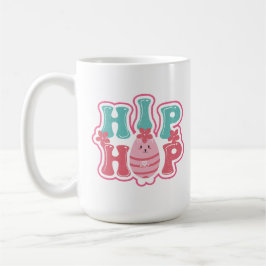 Caneca De Café Ovo de Coelho Fofo Hip Hop Feliz Páscoa