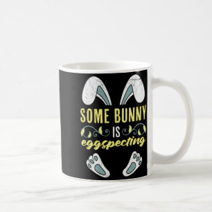 Caneca De Café Ovo de Páscoa Fofo Espectando Coelhozinho Bebê