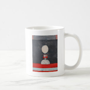 Caneca De Café Ovo sobre o vermelho e o preto