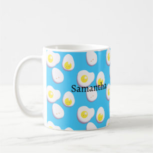 Caneca De Café Ovos Arborizados E Fritados 3D
